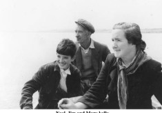 Noel, Jim and Mary Kelly, on Lough Corrib