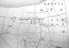 Map c.1800. Detail, Ardnasillagh