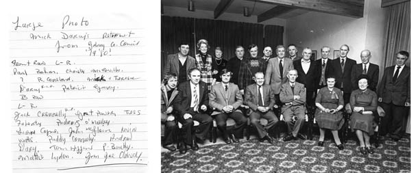 Mick Darcy's Retirement From G.C.C. c.1979