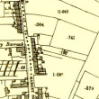 Map 1898. Detail, The Square, Oughterard