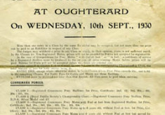 Oughterard Show programme 1930 