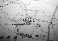 Map c.1800. Detail, Knockbroughaun, Porridgetown