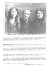 Oughterard Newsletter. Julia Byrne, Jim Egan, Madge Byrne 