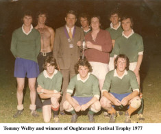 Tommy Welby and winners of Oughterard Festival Trophy, 1977