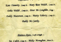 Oughterard Mayfly Market. Names of the children in the postcard