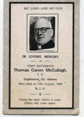 Canon McCullagh, Parish Priest, Oughterard