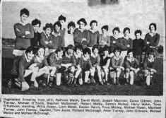 Press cutting c.1980. Oughterard Football team 