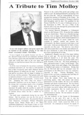 Oughterard Newsletter 1999. Tribute to Tim Molloy