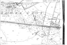 Map 1898. Detail, Canrawer West, railway line, Workhouse 