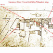 Griffith's Valuation map c.1850. Detail Canrawer West, Bridge Street