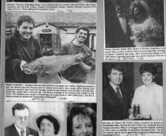 Press cutting 1991. Mick Molloy, Mary Kyne, Michael and Paul Donnellan