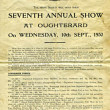 Oughterard Show programme 1930