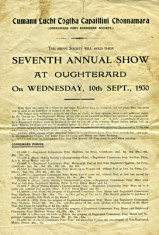 Oughterard Show programme 1930