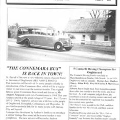 Oughterard Newsletter 1995. The Connemara Bus