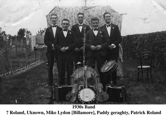 Roland, Unknown, Mike Lydon, Paddy Geraghty, and Patrick Roland