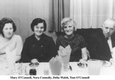 Mary O'Connell, Nora Connolly, Delia Walsh and Tom O'Connell