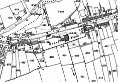 Map 1898. Detail, Bridge Street Oughterard