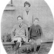 Harry, Agnes and Vincent Walsh, Magherabeg. c.1930