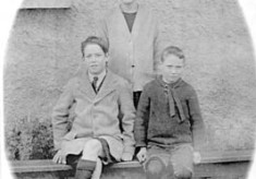 Harry, Agnes and Vincent Walsh, Magherabeg. c.1930