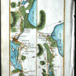 17c. Map Dublin to Galway showing Oughterard