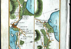 17c. Map Dublin to Galway showing Oughterard