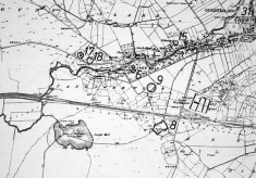 Monument map 1930. Detail, Canrawer West