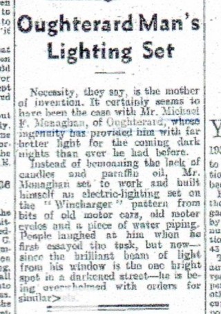 Article from the Connacht tribune. Saturday, August 16, 1941 | Thomas J Monahan Sr.