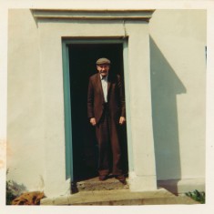 Ellen's father, Edward Thornton at the front door of their home in Claremount. 1975 | Paul Finnegan
