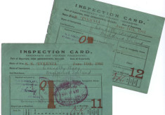 Oughterard Immigrant Inspection Cards