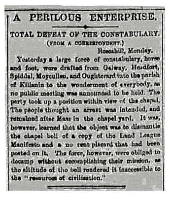 Freemans Journal,  Tuesday, November 1881