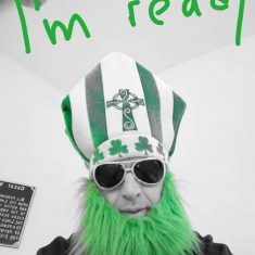Even St Patrick 'aka Harry W' sent best wishes to the Oughterard team
