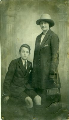 Edward Faherty with his mother Ellen (Staunton) Faherty​ circa 1922​ | Padraig Faherty