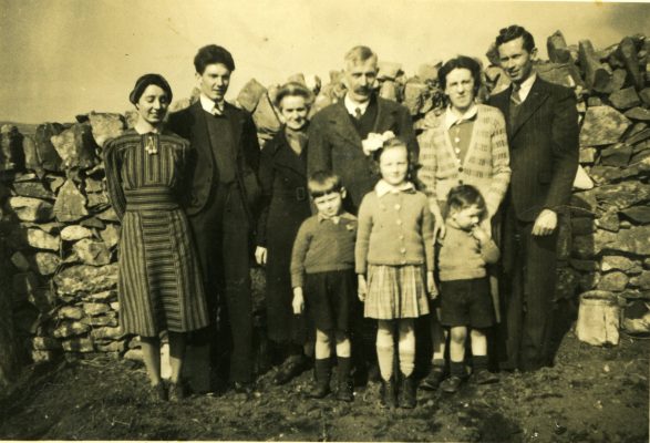 Julia (O’Connor) Goodall, Jim O’Connor, Bridget 'Mod' & Laurence O’Connor, Winifred (O’Connor) Faherty, Edward Faherty. Front: Padraig, Mary & Lal Faherty | Padraig Faherty