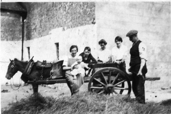3 Generations Taken in 1935 Winifred (O’Connor) Faherty holding baby Mary Faherty, Jim O'Connor, Bridget Mod (Fahy) O’Connor, unknown & Laurence O’Connor | Padraig Faherty