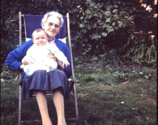 Mod (Bridget O'Connor ) with great granddaughter Ann Faherty 1965