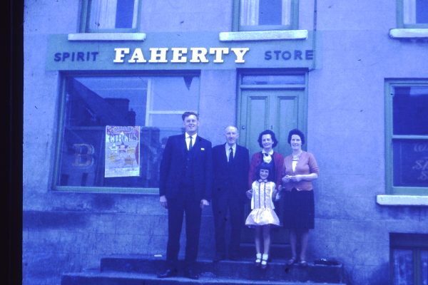 Padraig Faherty visiting his cousins in Kilkeel Co. Down. Hugh Faherty, Hugh's wife Angela, sister Clare & daughter Bronagh 1960's | Padraig Faherty