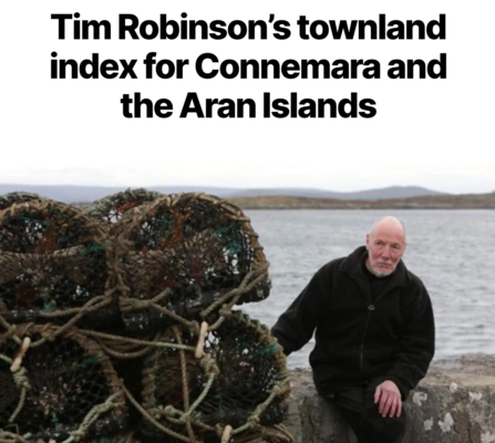 Tim Robinson's townland index for Connemara and the Aran Islands