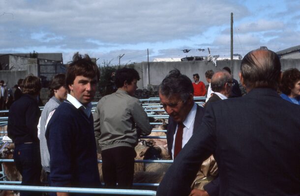 Martin Joyce & Jim Joe Clancy at the Sheep Judging 