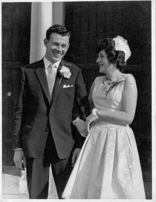 Bob Welby & Eileen Brennan on their Wedding Day