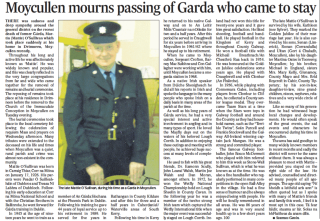 Moycullen mourns passing of Garda who came to stay | Connacht Tribune July 6th 2012