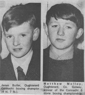 James Butler & Matthew Molloy. Connacht Boxing Champions Newspaper clipping from The Connacht Tribune | Pat Donnellan-Kiely