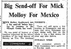 Big send off for Mick Molloy for Mexico