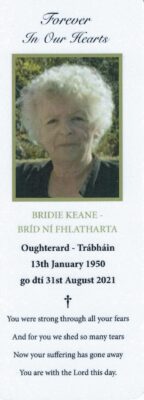 Bridie Keane (nee) Flaherty, Carramanagh