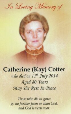 Catherine (Kay) Cotter
