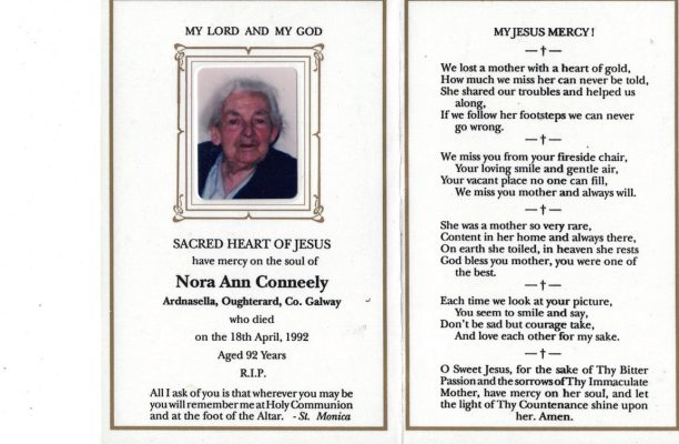 Nora Ann Conneely (nee) Fahy, Ardnasella
