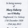 Mary Faherty (nee) O'Malley