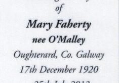 Mary Faherty (nee) O'Malley