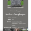 Place of rest - Mathias Geoghegan