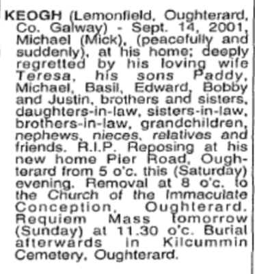 Michael Keogh, Lemonfield House