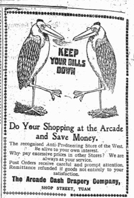 Adverts in The Connacht Tribune April 1923
